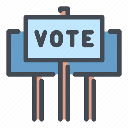 Vote, sign, street, protest, crowd icon - Download on Iconfinder