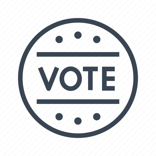 Politics, badge, label, election, vote, usa, campaign icon - Download on Iconfinder