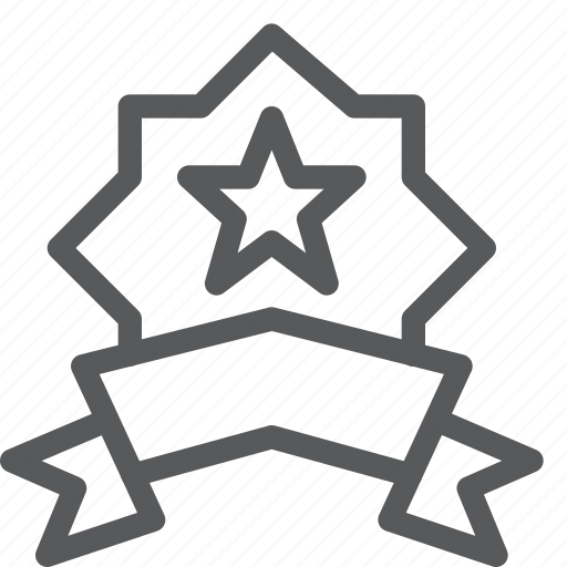 Badge, star, award, medal, prize, ribbon, vote icon - Download on Iconfinder
