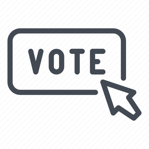 Vote, voting, election, click, arrow, button icon - Download on Iconfinder