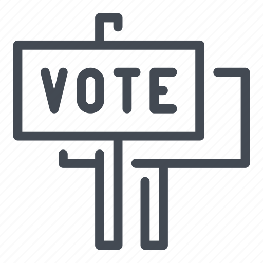 Vote, voting, election, meeting, protest, sign icon - Download on Iconfinder