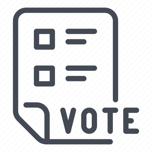 Vote, voting, election, document, form, file icon - Download on Iconfinder