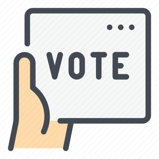 Vote, voting, election, hand, tablet, online, website icon - Download on Iconfinder