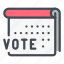 vote, voting, election, calendar, date, schedule 