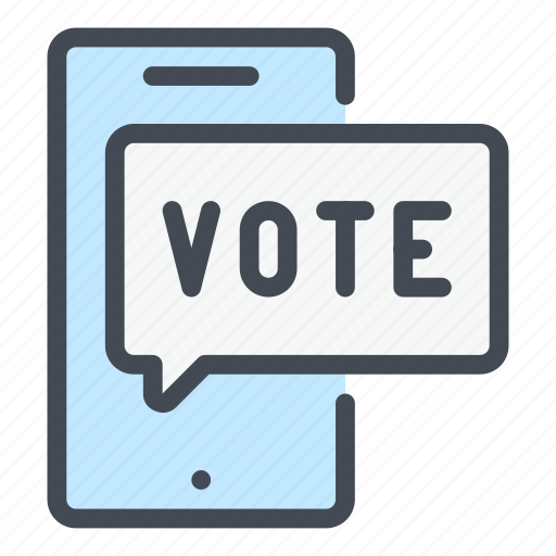 Vote, voting, election, mobile, phone, chat, message icon - Download on Iconfinder