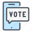 vote, voting, election, mobile, phone, chat, message 