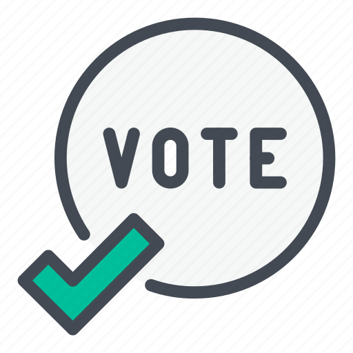 Vote, voting, election, circle, tick, check icon - Download on Iconfinder