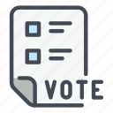 vote, voting, election, document, file, form