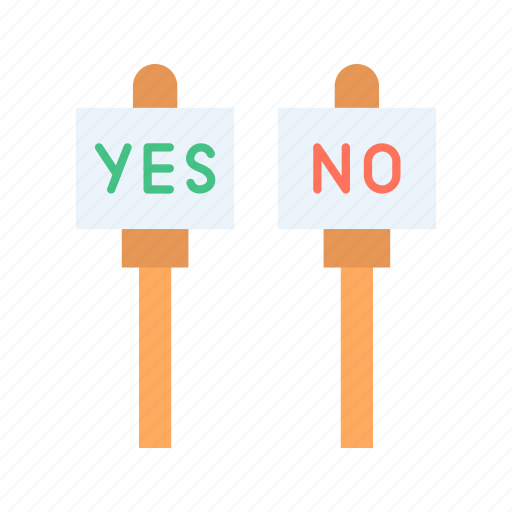 Yes or no, vote, voting, select, reject, politic, voting box icon - Download on Iconfinder