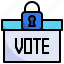 lock, votes, miscellaneous, secure, box 