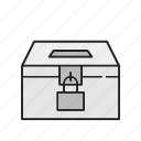 box, ballot, locked, shipping, logistics, pack