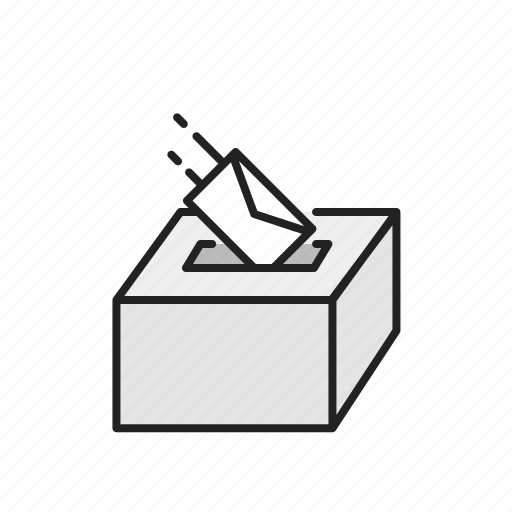 Vote, voting, ballot, box, card, election, shipping icon - Download on Iconfinder