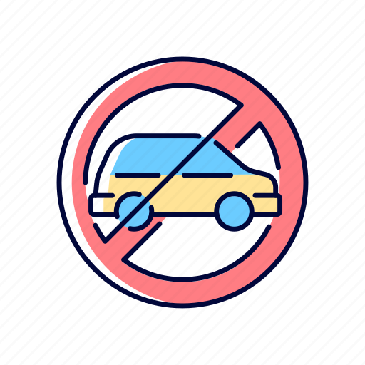 Dont drive, cars restriction, avoid autos, stop icon - Download on Iconfinder
