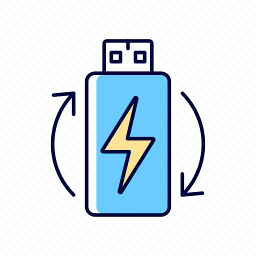 Rechargeable battery, reusable accumulator, power, energy icon - Download on Iconfinder