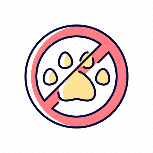 Animals prohibition, stop, pet, restriction icon - Download on Iconfinder