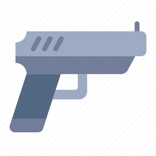 Gun, pistol, weapon, police, firearm, war, army icon - Download on Iconfinder