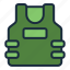 bulletproof, vest, security, protection, war, army, military, life jacket 