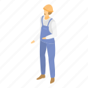 business, cartoon, isometric, man, person, warehouse, worker