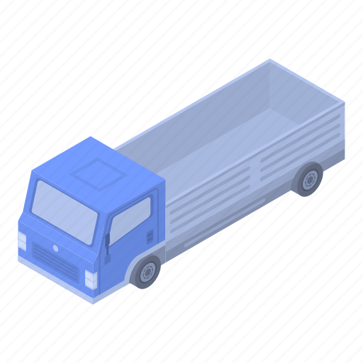 Business, car, cargo, cartoon, delivery, isometric, truck icon - Download on Iconfinder
