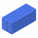 business, car, cargo, cartoon, container, isometric, port