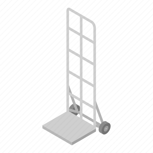 Business, cart, cartoon, hand, isometric, metal, warehouse icon - Download on Iconfinder