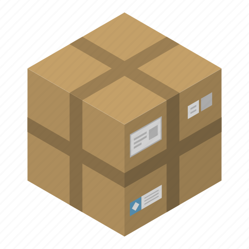 Box, carton, cartoon, delivery, isometric, logo, paper icon - Download on Iconfinder