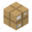 box, carton, cartoon, delivery, isometric, logo, paper 