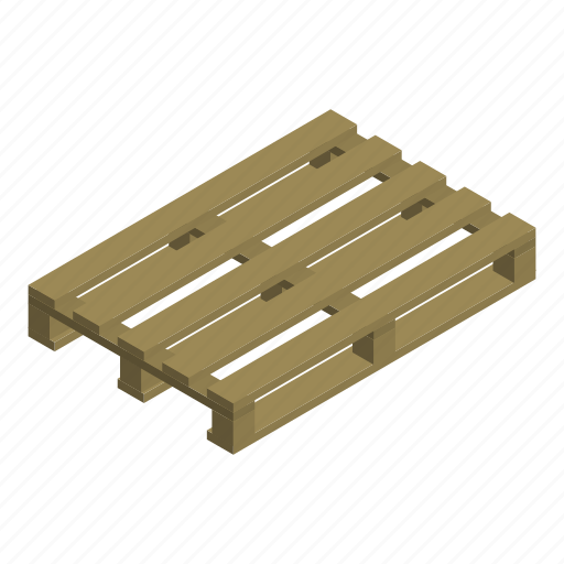 Business, cartoon, isometric, pallet, shipping, shopping, wood icon - Download on Iconfinder