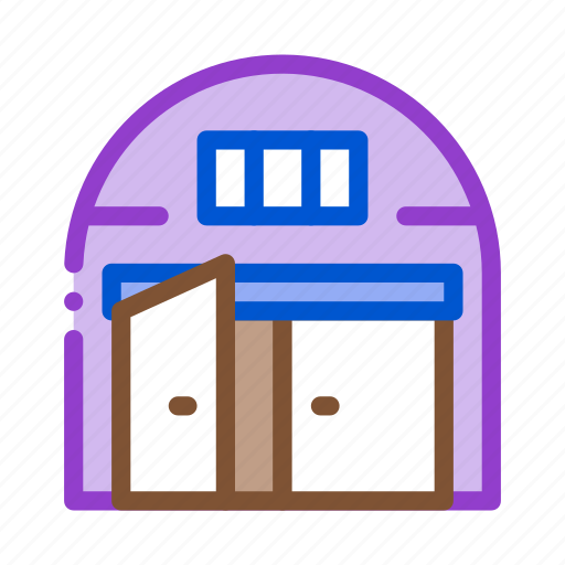 Building, car, construction, garage, open, warehouse, wooden icon - Download on Iconfinder