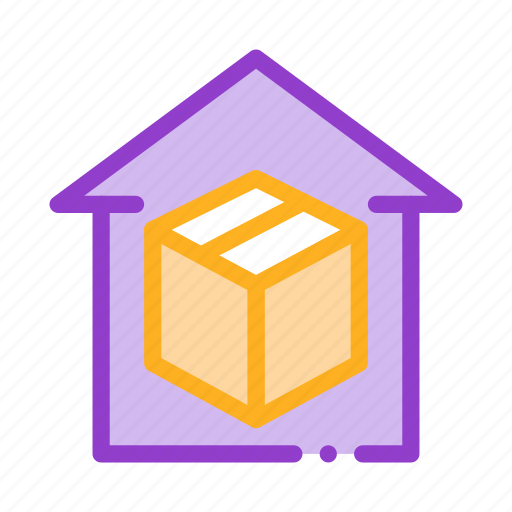 Building, construction, parcel, sending, storage, warehouse, wooden icon - Download on Iconfinder