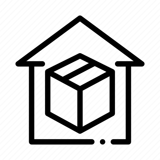 Building, construction, parcel, sending, storage, warehouse, wooden icon - Download on Iconfinder