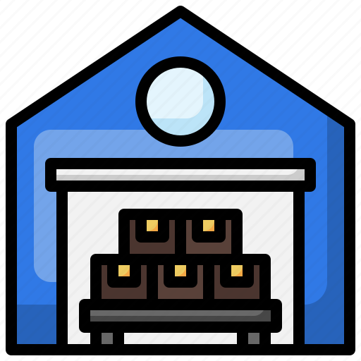 Warehouse, shipping, delivery, factories, storage icon - Download on Iconfinder