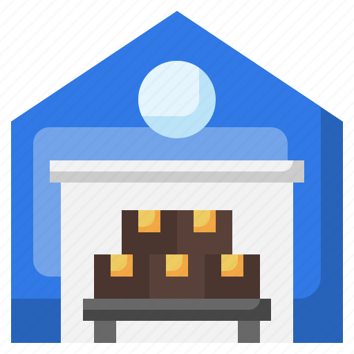Warehouse, shipping, delivery, factories, storage icon - Download on Iconfinder