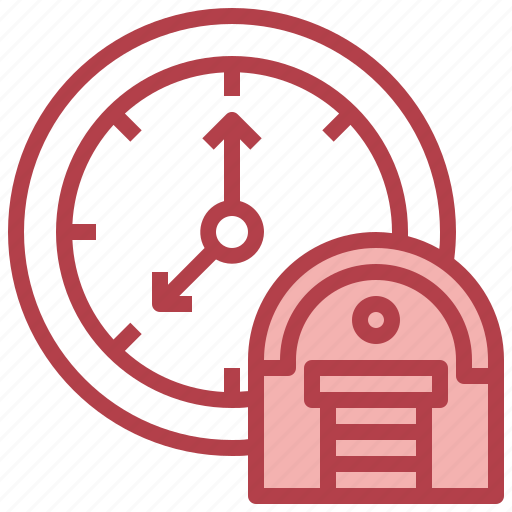 Time, clock, storage, factory, warehouse icon - Download on Iconfinder