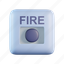 fire, button, emergency, safety, alarm, signal, device 