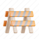 barrier, road barrier, warning, construction, barricade, safety
