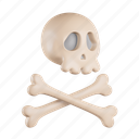 skull, deadly, toxic, skeleton, warning, halloween, crossbone 