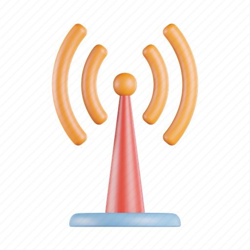 Signal, radiation, radioactive, wifi, antenna, connection, wireless 3D illustration - Download on Iconfinder