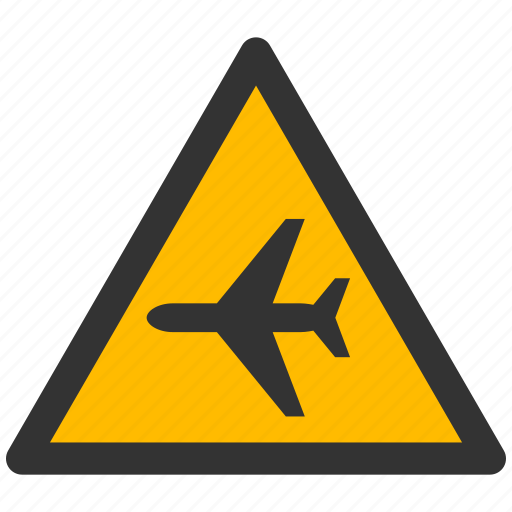 Aircraft, airplane, aviation, plane, warning, alarm, alert icon - Download on Iconfinder