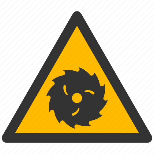 Blade, cut, saw, warning, alarm, alert, attention icon - Download on Iconfinder