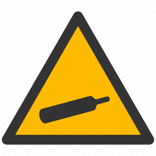 Compressed, gases, warning, alarm, alert, attention, caution icon - Download on Iconfinder