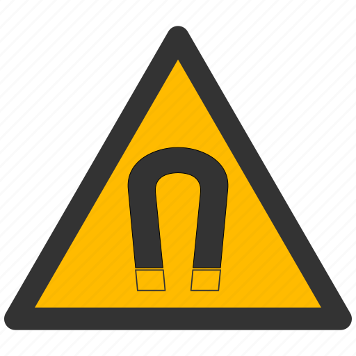Field, magnet, magnetic, warning, alarm, alert, attention icon - Download on Iconfinder