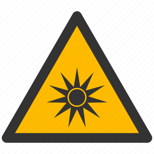 Optic, optical, radiation, warning, alarm, alert, attention icon - Download on Iconfinder