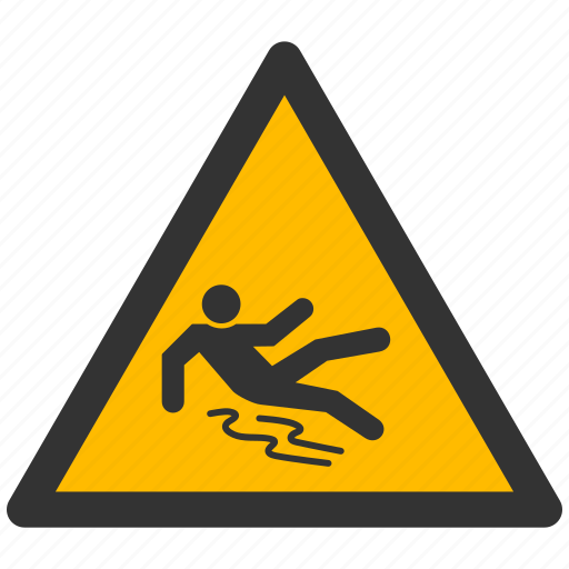 Puddle, slippery, warning, alarm, alert, attention, caution icon - Download on Iconfinder