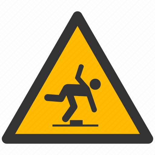 Stumble, stumbling, warning, alarm, alert, attention, caution icon - Download on Iconfinder