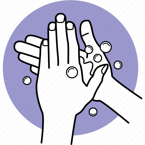 Bubble, cleaning, hands, hygiene, soap, wash, washing icon - Download on Iconfinder