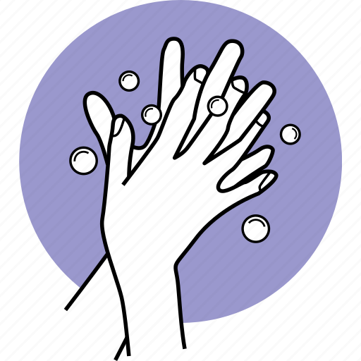 Bubble, cleaning, fingers, hands, interlaced, soap, wash icon - Download on Iconfinder