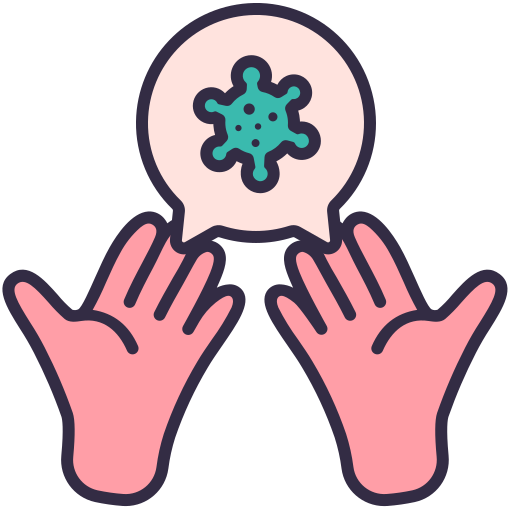 Coronavirus, covid, dirty, disease, hands, infect icon - Free download