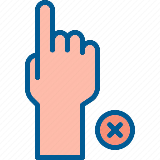 Avoid, fingers, gesture, hand, no, touch icon - Download on Iconfinder