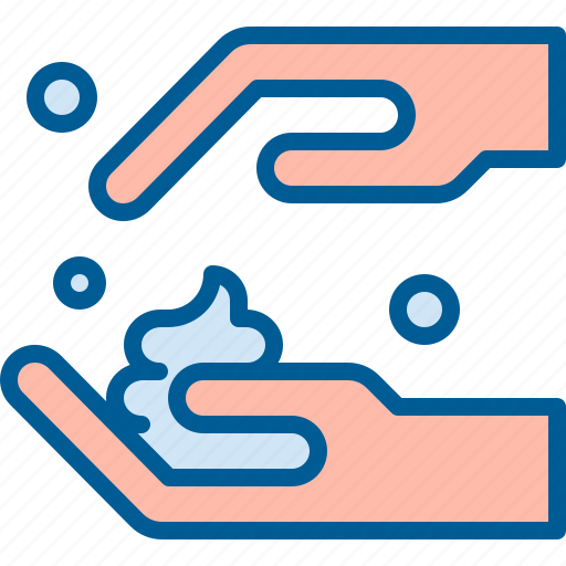 Hand, soap, wash, water icon - Download on Iconfinder